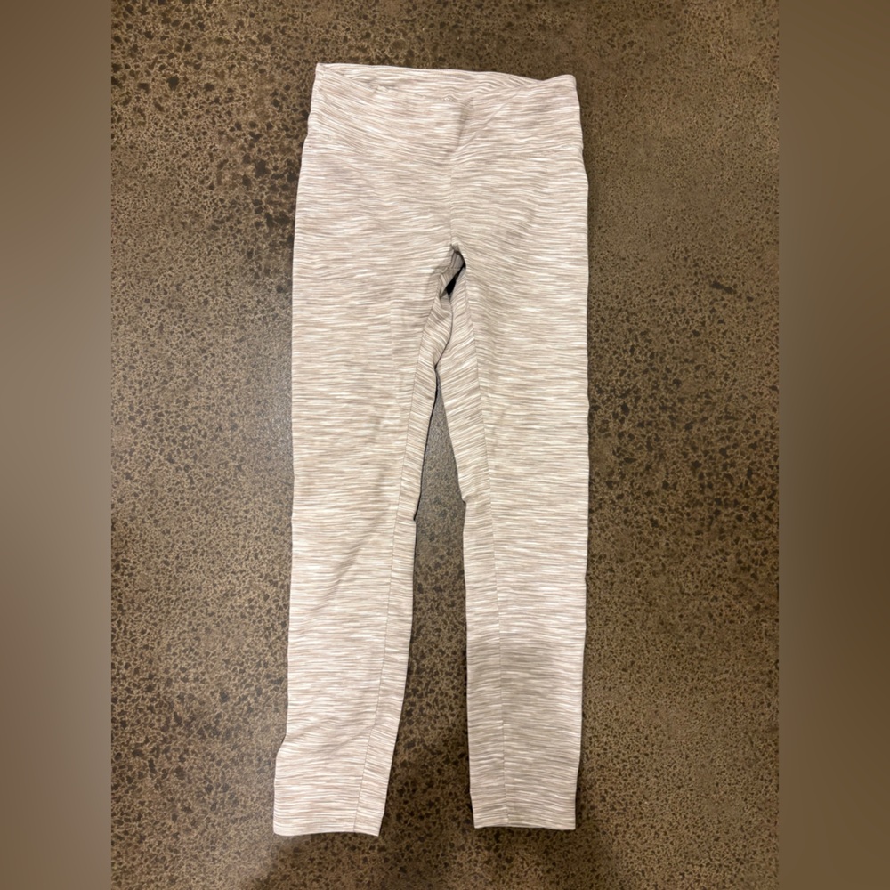 Outdoor Voices Light Gray Textured Leggings